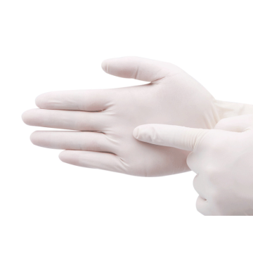 Găng tay cao su dùng một lần dày cao su bột trung tính miễn phí 100 miếng mỗi hộp
